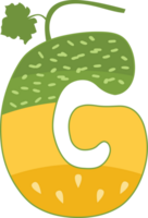 melon alfabet - dekorativ typsnitt png