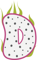 dragon fruit alphabets png