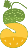 melon alfabet - dekorativ typsnitt png