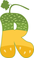 melon alfabet - dekorativ typsnitt png