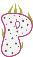 Dragon Fruit Alphabets png