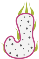 Dragon Fruit Alphabets png