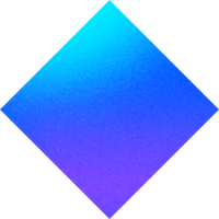 Cool Shape Rotated Diamond Sharp Edges Vivid Blue to Purple Vibrant Diamond Gradient with Noisy Effect png