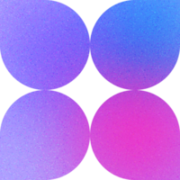 Cool Shape Symmetrical Petals Soft Curves Gentle Overlaps Twin Curved Lobes Gradient with Noise Effect png