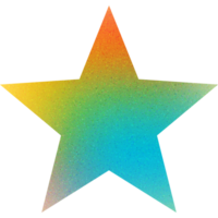 cool gestalten klassisch fünf Punkt symmetrisch Star Gradient mit Lärm bewirken png