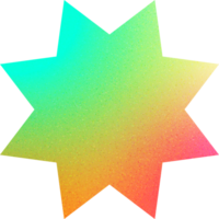 cool gestalten nervös platzen dynamisch Star Gradient mit Lärm bewirken png