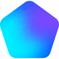 cool gestalten glatt Scharf kantig Hexagon abstrakt Hexagon Gradient mit laut bewirken verträumt zum dekorativ Kunst png