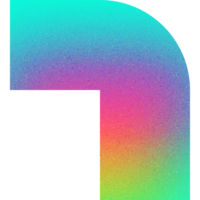 cool gestalten eckig Fett gedruckt kantig Nummer Sieben 7 Gradient mit Lärm bewirken png