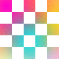 Cool Shape Checkered Geometric Structured Grid Square Gradient with Noise Effect png