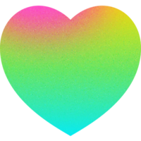 cool gestalten glatt gebogen Sanft beschwingt Liebe Herz Gradient mit Lärm bewirken png