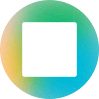 Cool Shape Modern Minimalist Oval Smooth Contours Soft Hue Transition Solid Square Gradient with Noisy Effect Bold for Tech Interface Icons png