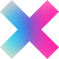 Cool Shape Diagonal Cross Pastel Hues Sharp Contrast Crossed Diagonal Stripes Gradient with Noise Effect png