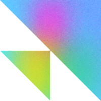 Cool Shape Layered Triangles Dynamic Arrangement Colorful Overlaps Split Circle Gradient with Noisy Effect Bold for Tech Innovations png