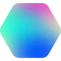 Cool Shape Smooth Soft Edged Hexagon Smooth Hexagon Gradient with Noisy Effect Sleek for Tech Interfaces png