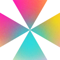 legal forma multifacetado Estrela angular Projeto colorida interseção geométrico moinho de vento gradiente com barulhento efeito vibrante para viagem Publicidades png