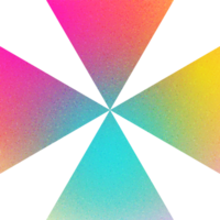 cool gestalten vielfältig Star eckig Design bunt Überschneidung geometrisch Windmühle Gradient mit laut bewirken beschwingt zum Reise Anzeigen png