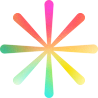 cool gestalten Starburst Strahlen Sanft mischen Mehrfarbig Harmonie bunt Star Gradient mit laut bewirken spielerisch zum Kinder- Buch Abbildungen png