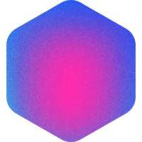 Cool Shape Smooth Rounded Hexagon Smooth Hexagon Gradient with Noisy Effect Sleek for App Icons png