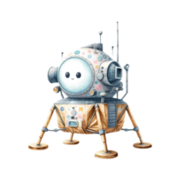 adorável aguarela astronauta clipart perfeito para construindo caprichoso berçário decoração, aniversário convites, ou seu muito próprio com tema espacial projetos png