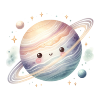 adorable Watercolor Astronaut Clipart Perfect for crafting whimsical nursery decor, birthday invitations, or your very own space-themed projects png