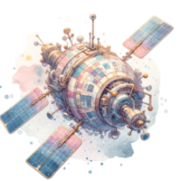 adorable Watercolor Astronaut Clipart Perfect for crafting whimsical nursery decor, birthday invitations, or your very own space-themed projects png