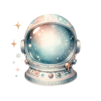 adorable aquarelle astronaute clipart parfait pour artisanat capricieux garderie décor, anniversaire faire-part, ou votre très posséder sur le thème de l'espace projets png