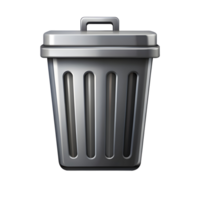 Universal Trash Can Icon on Transparent Background png