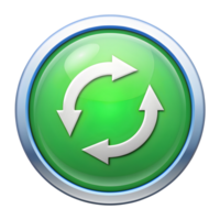 Circular Refresh Arrow Icon on Transparent Background png