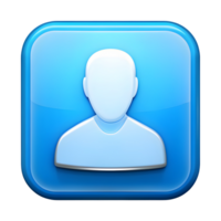 User Profile or Account Icon on Transparent Background png