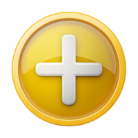 Plus or Addition Sign Icon on Transparent Background png