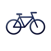 Minimalistic Bicycle Design Isolated on Transparent Background png