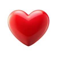 Romantic Heart Symbol Icon on Transparent Background png
