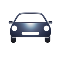 Modern Car Silhouette Icon on Transparent Background png