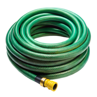 Flexible Garden Hose Coiled Neatly Isolated on Transparent Background png