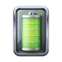 pieno caricare batteria icona su trasparente sfondo png