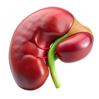 Anatomical Spleen Organ Isolated on a Transparent Background png