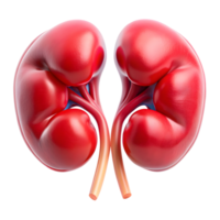 Detailed Human Kidneys Organ Isolated on Transparent Background png