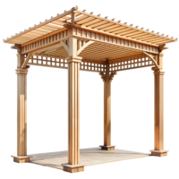 Elegant Garden Pergola on Transparent Background png