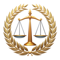 Sophisticated Law Firm Logo on Transparent Background png