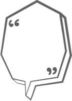 3d svart och vit Färg Tal bubbla ballong med citat märken, ikon klistermärke PM nyckelord planerare text låda baner png