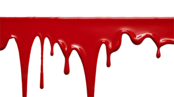 blood dripping from a red line on a white background png