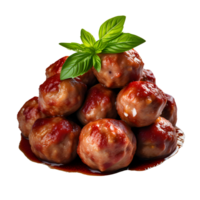 Meatballs on transparent background png