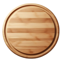 houten snijdend bord geïsoleerd. een ronde houten snijdend bord, een hakken bord png