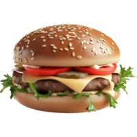 Hamburger - noot hamburger geïsoleerd Aan transparant achtergrond png