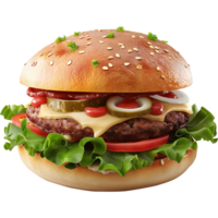 hamburger - muffaletta hamburger geïsoleerd Aan transparant achtergrond png