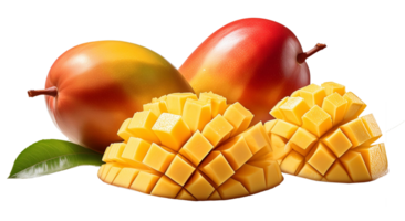 fresh and peeled mangoes png