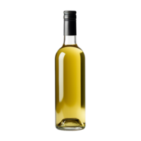 un' bottiglia di bianca vino isolato su trasparente sfondo png