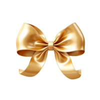 A curly gold ribbon isolated on transparent background png