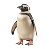 a cute penguin isolated on transparent background png