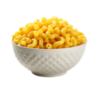 uma tigela do Mac e queijo isolado em transparente fundo png